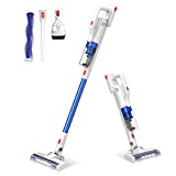 Aspiradora inalámbrica Vistefly V10, escoba eléctrica portátil 3 en 1 con LED y sistema de filtración eficiente, batería recargable de 40 minutos, para el hogar, automóvil, cabello, alfombra, piso